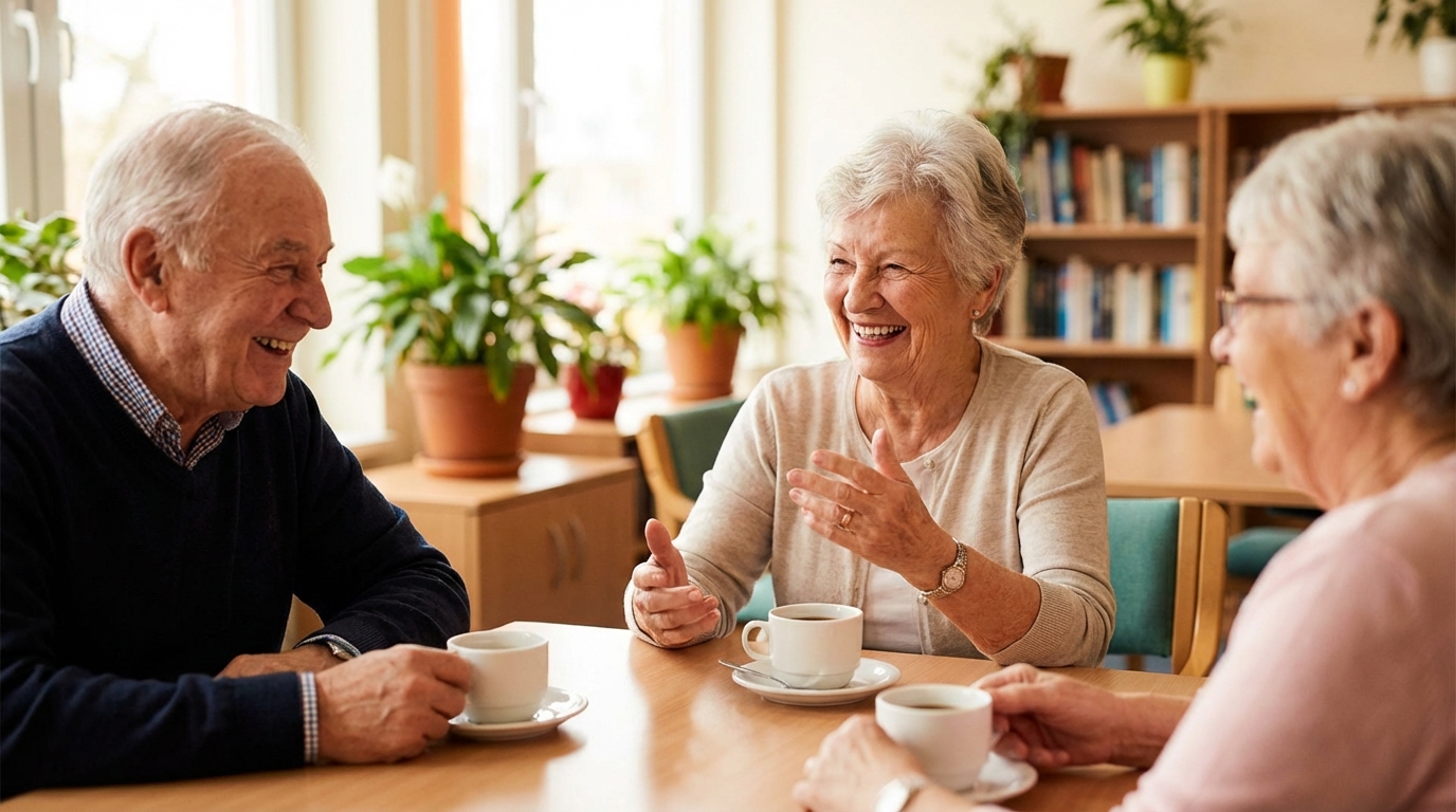 Benefícios da socialização para idosos que vivem sozinhos