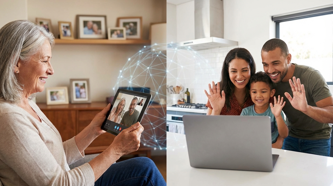 Como a família pode apoiar o idoso à distância?
