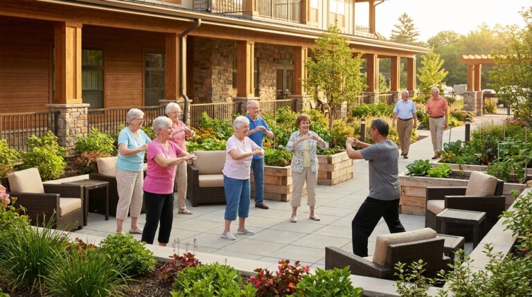 Como a saúde pode ser favorecida em um residencial sênior