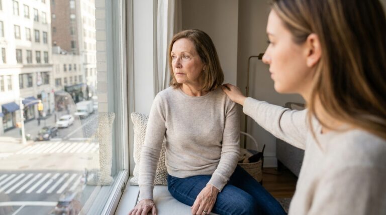 Como lidar com a solidão da minha mãe no apartamento?