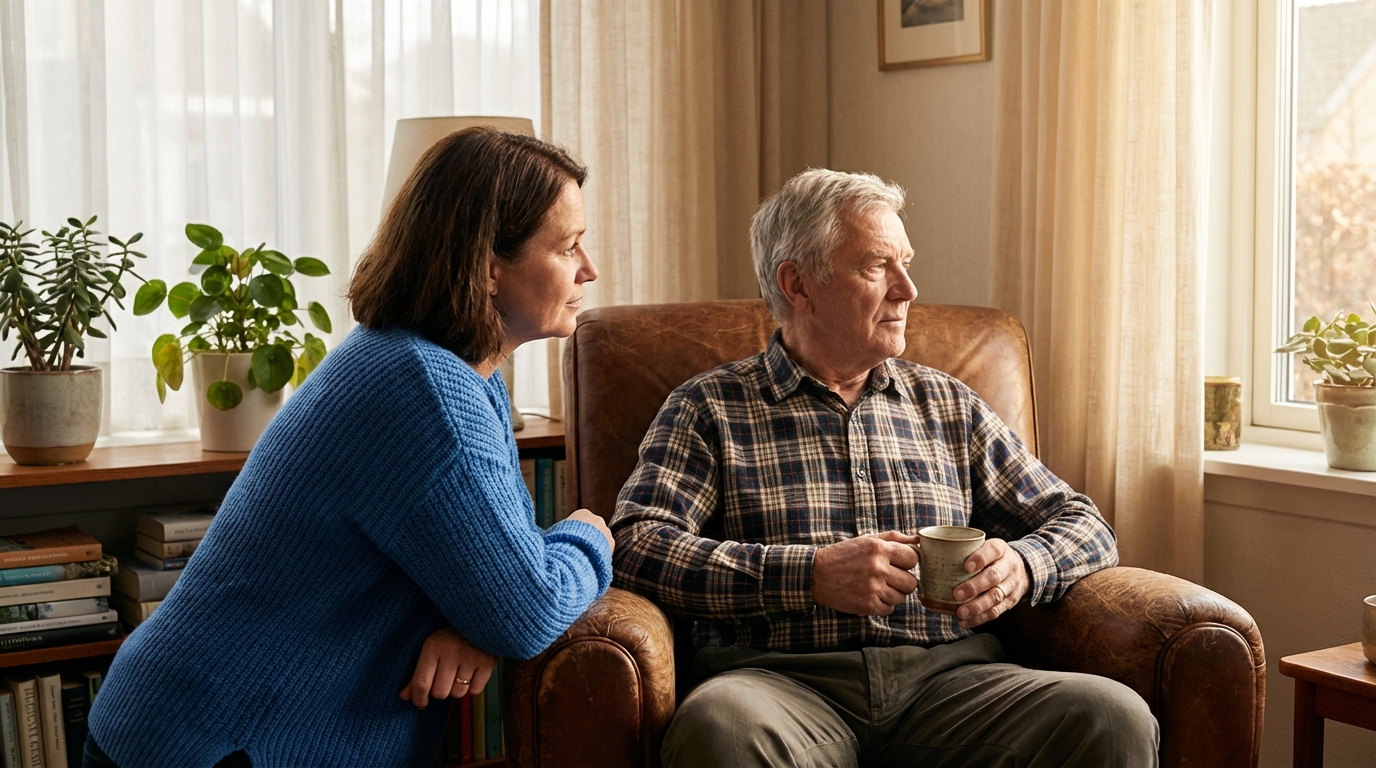 Como observar o bem-estar do seu pai em casa
