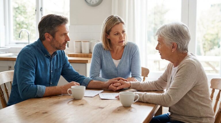 Conversando com a família: preciso de ajuda com minha mãe