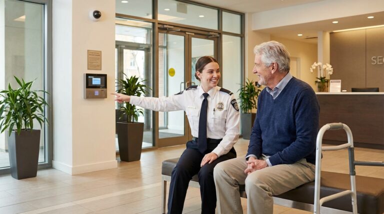 Conversando com o idoso sobre segurança no condomínio