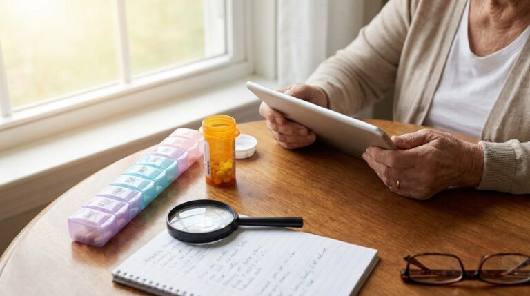 Cuidados com a medicação de idosos que moram sozinhos