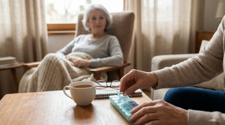 Cuidados com medicação: rotina segura para idosos em casa