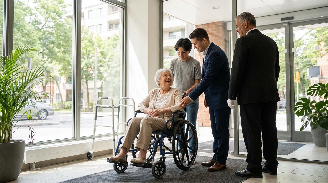 Cuidados essenciais para idosos em prédios residenciais