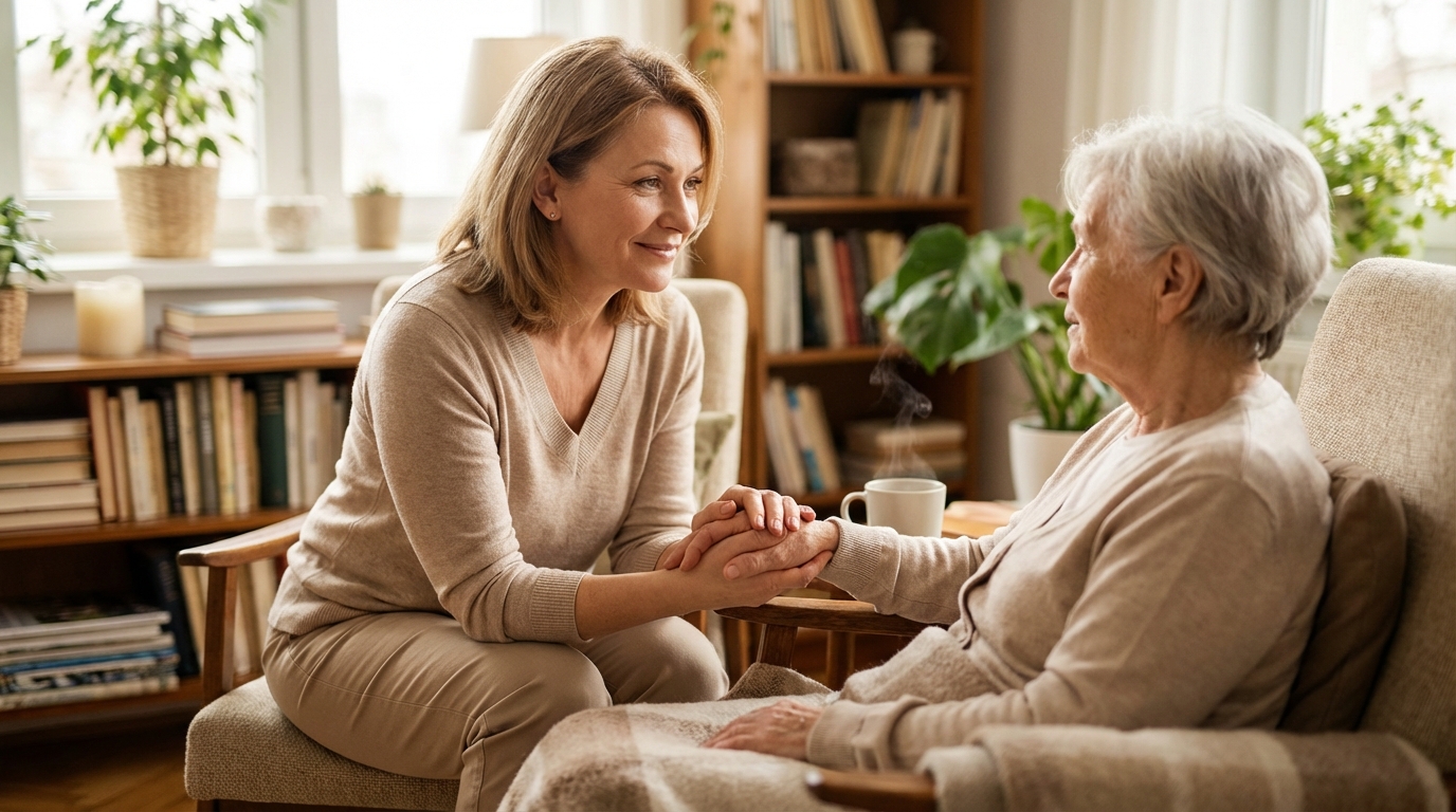 Cuidar da minha mãe sozinha: como não me sobrecarregar?