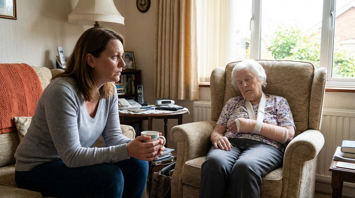 Cuidar da minha mãe sozinha: é seguro continuar assim?