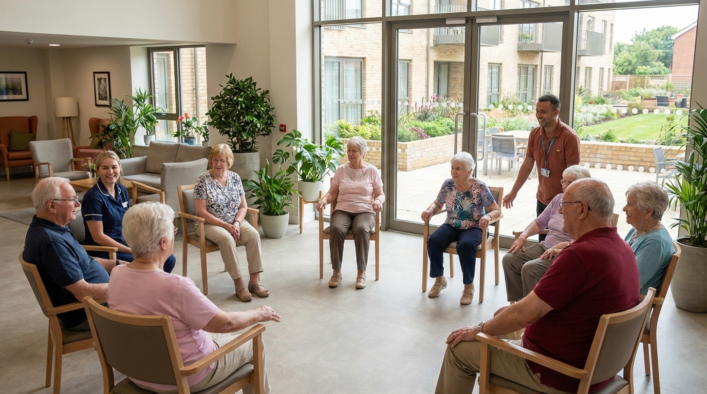 Estratégias para manter o idoso ativo no prédio