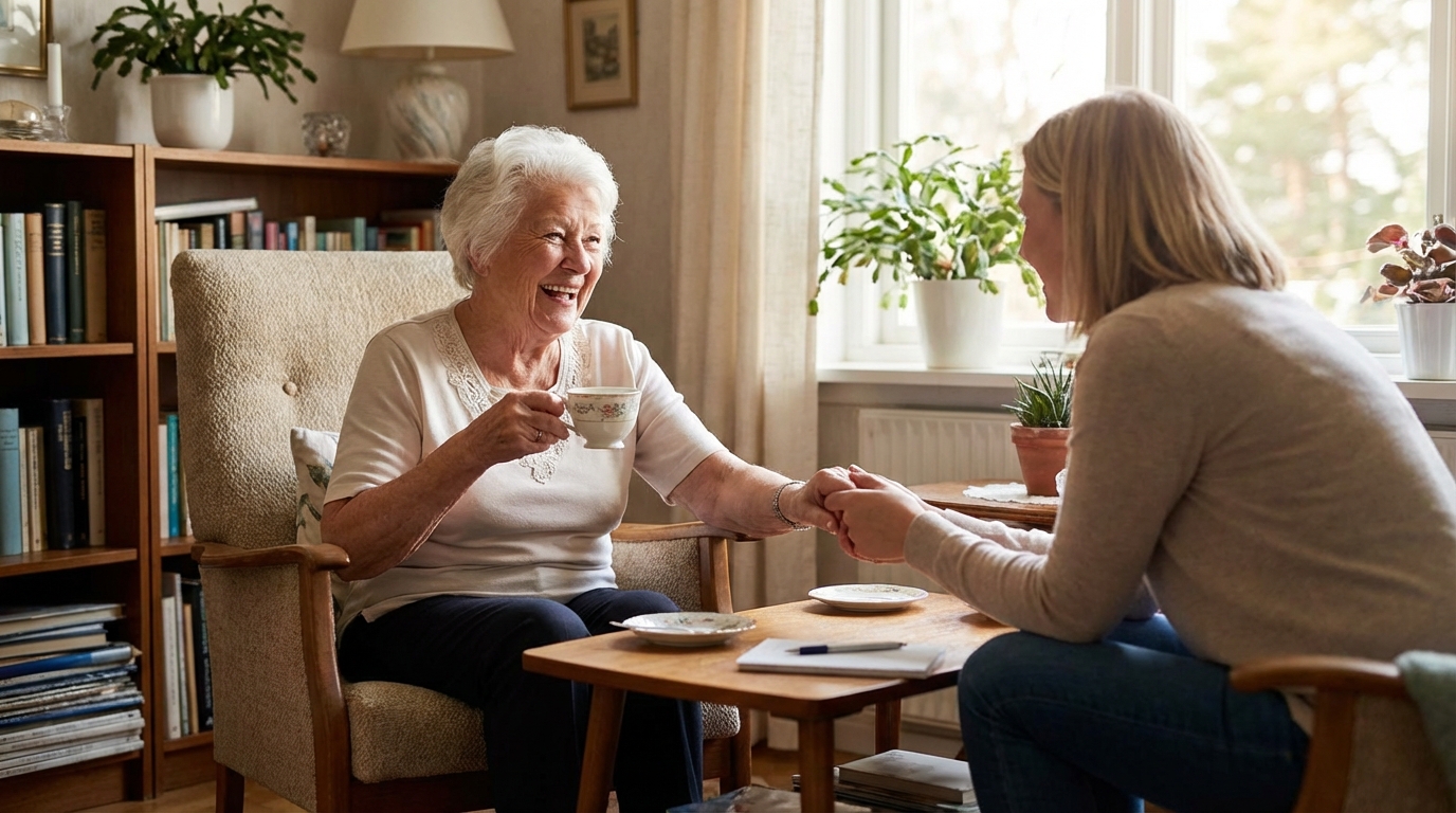 Importância de visitas regulares ao idoso que mora só