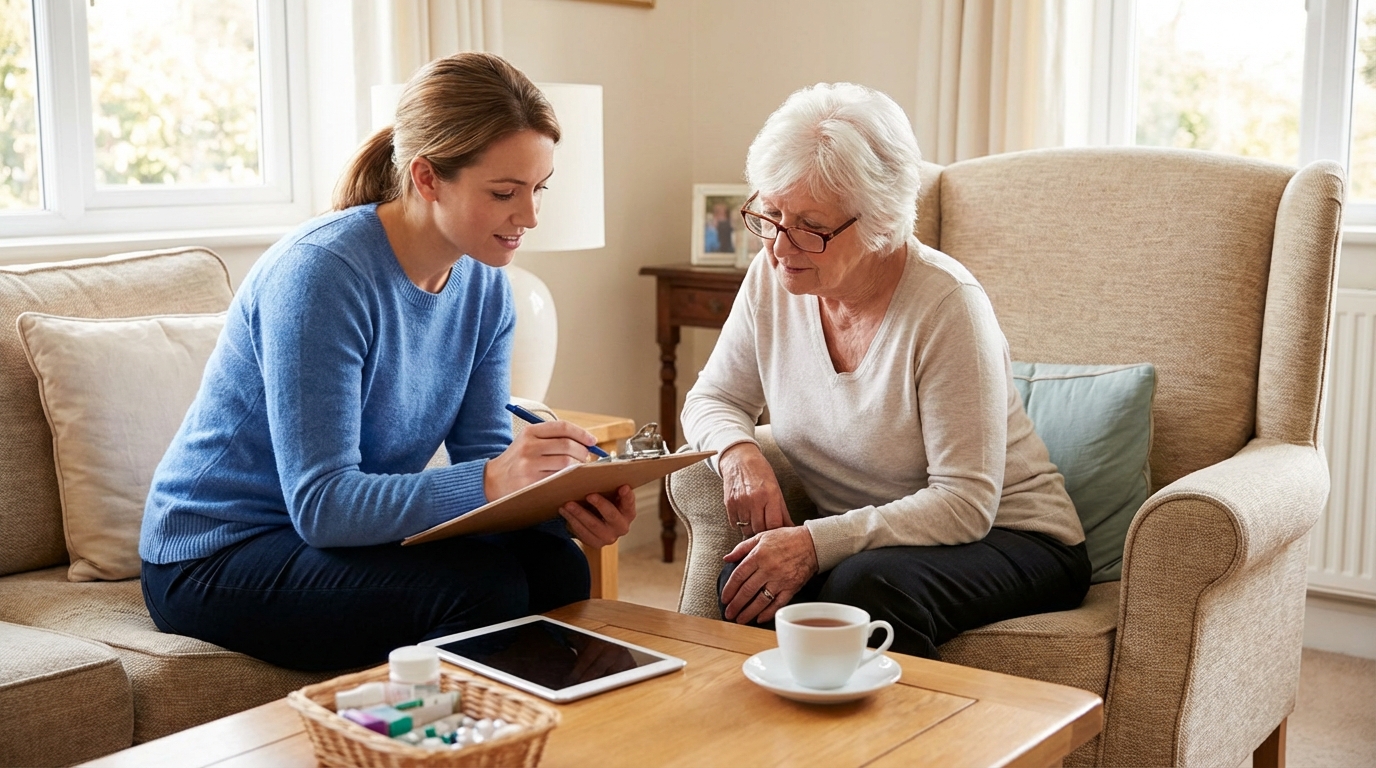 Lista de verificação: cuidados diários com idosos