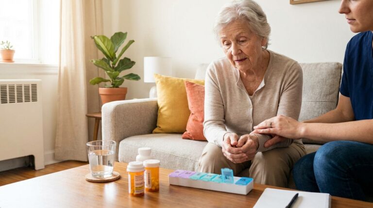 Minha mãe esquece a medicação: o que fazer no apartamento?