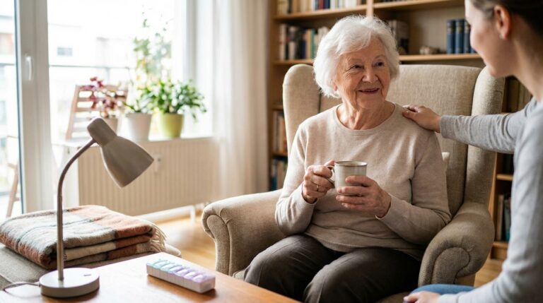 Minha mãe idosa no apartamento: cuidados essenciais