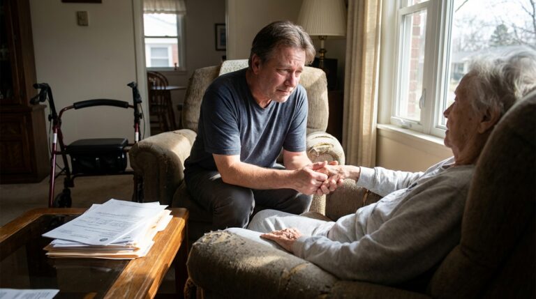 O impacto emocional de cuidar de um idoso em casa