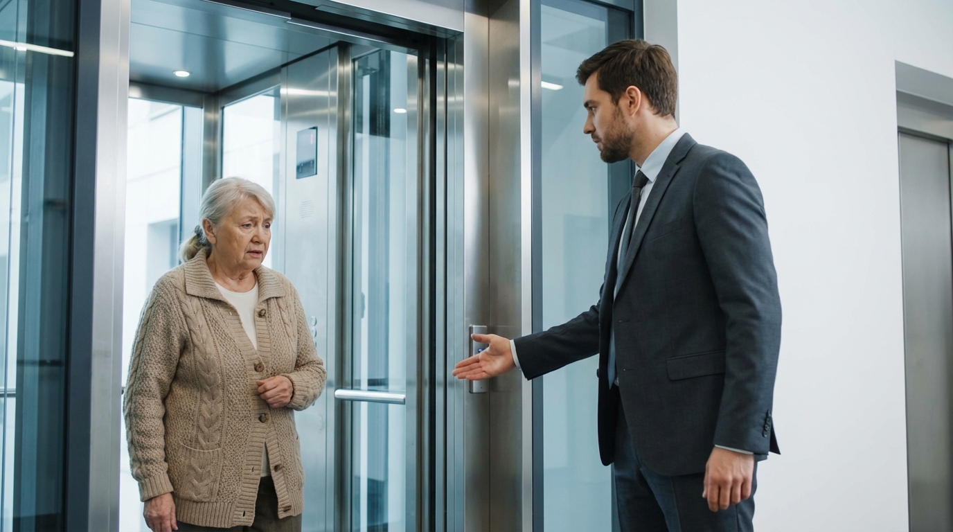 O que fazer quando o idoso tem medo de elevadores?