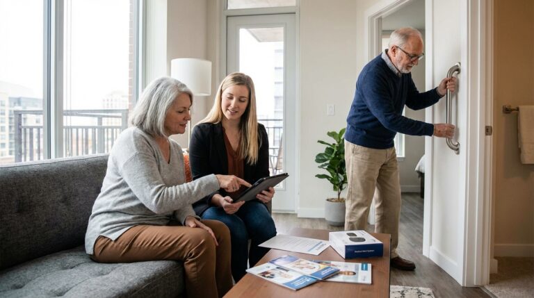 Rotina de segurança para idosos em apartamentos