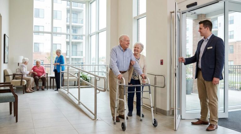 Rotina segura para idosos que vivem em prédios