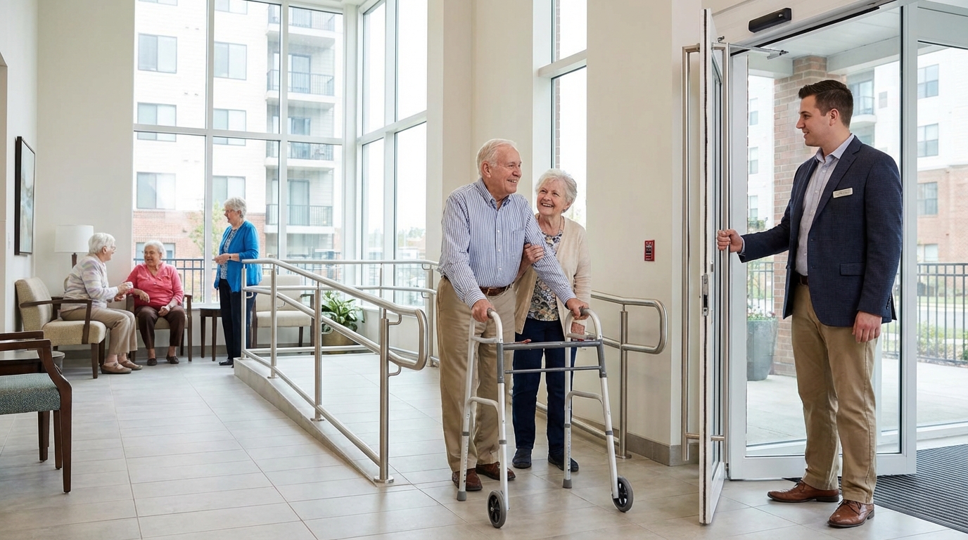 Rotina segura para idosos que vivem em prédios