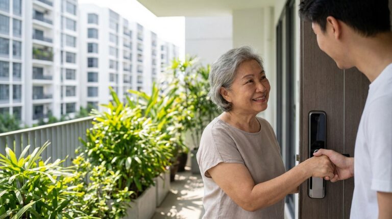 Vida no condomínio: garantindo segurança para minha mãe idosa