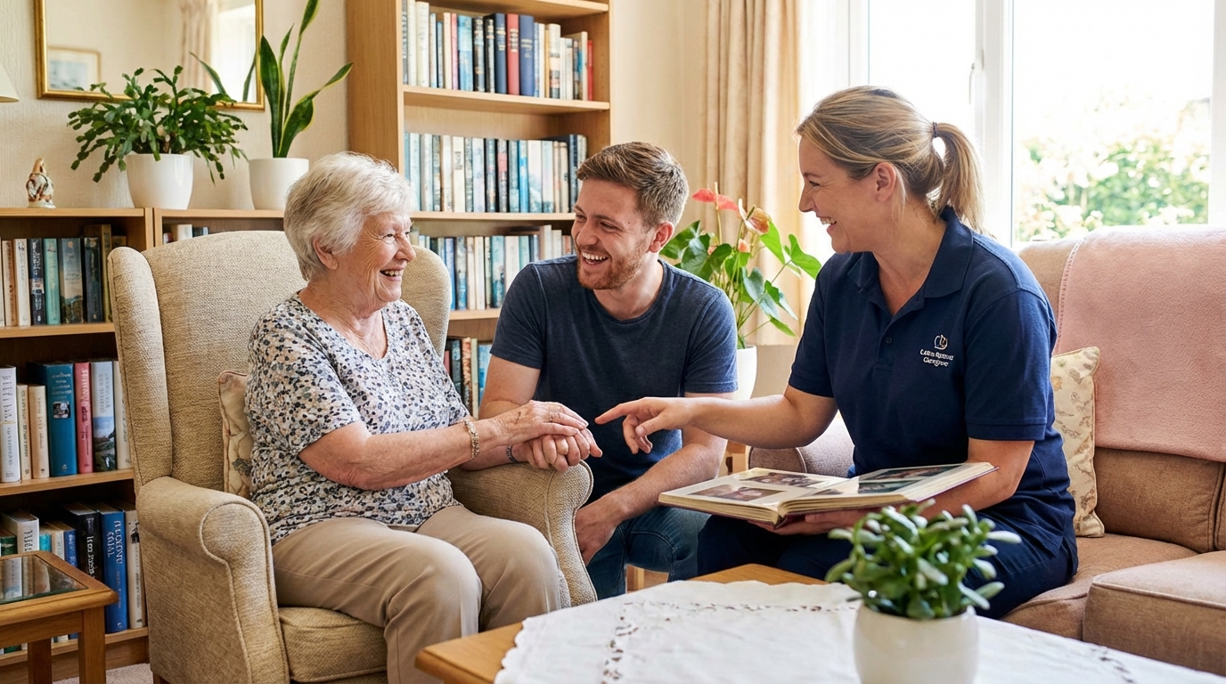 A importância do apoio profissional: como o cuidador melhora a relação familiar