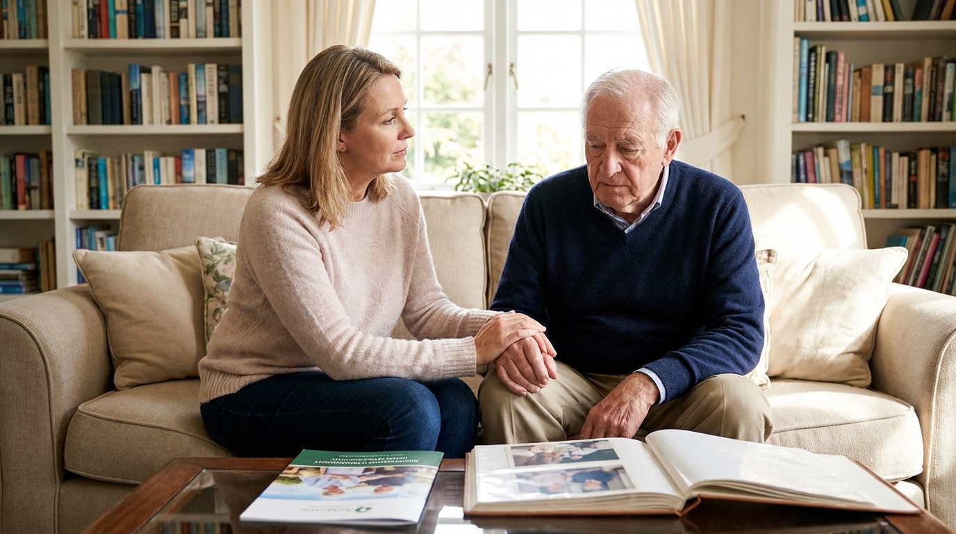 "Como convencer meu pai idoso a ir para um residencial sênior sem causar trauma?"