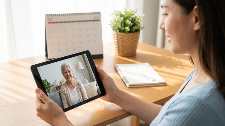 Como cuidar de um idoso à distância: sinais, rotina e rede de apoio