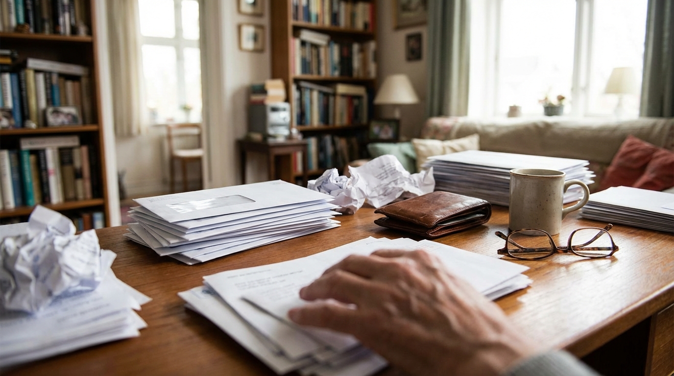 Contas atrasadas e desorganização: sinais de que o idoso precisa de atenção