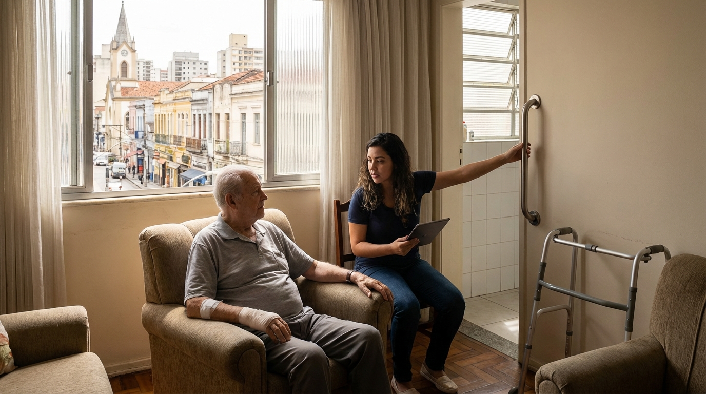 Idoso caiu e voltou do hospital na Mooca: é hora de rever a moradia?
