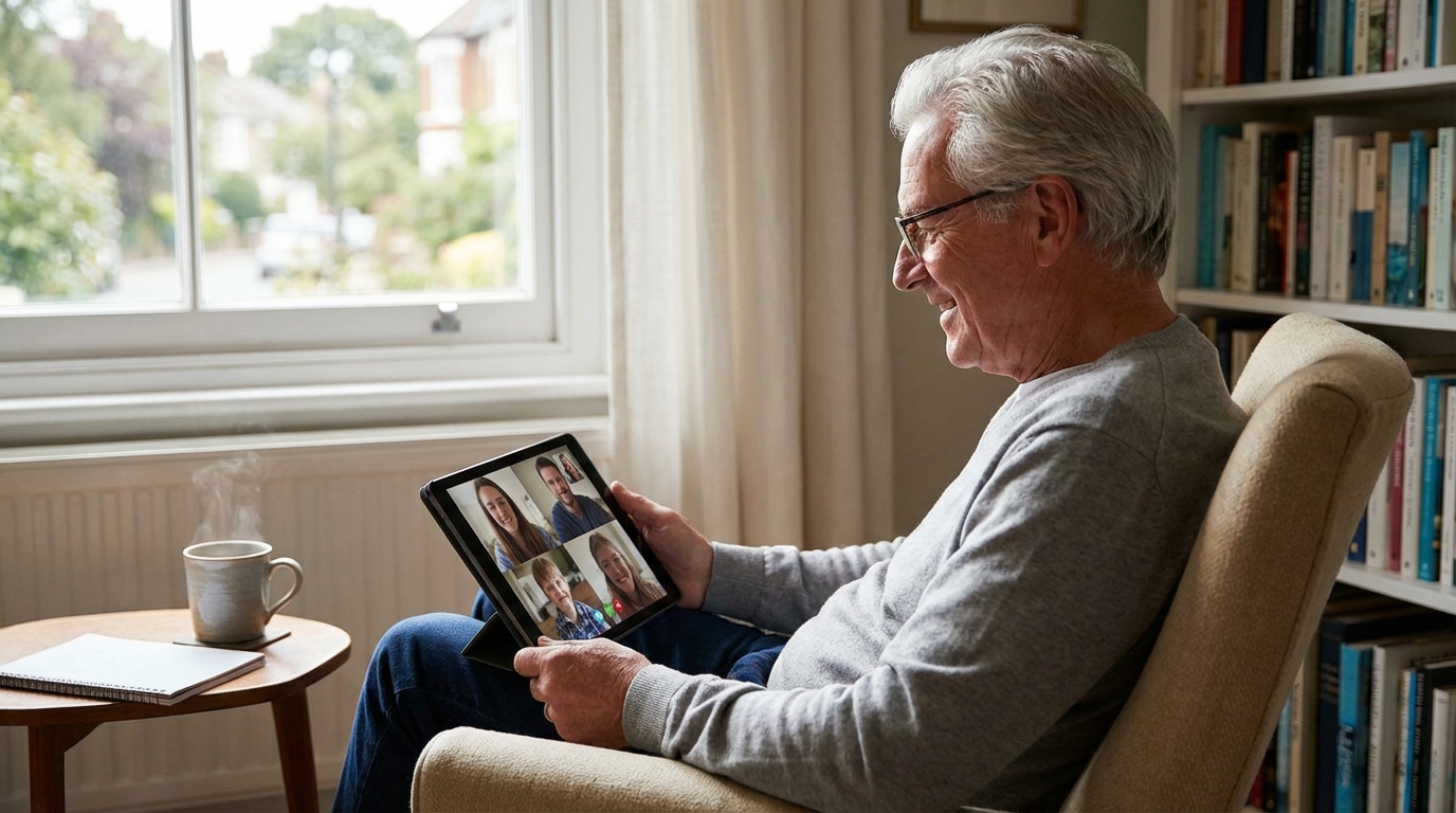Idoso que mora sozinho: como a família pode se organizar para suporte à distância?