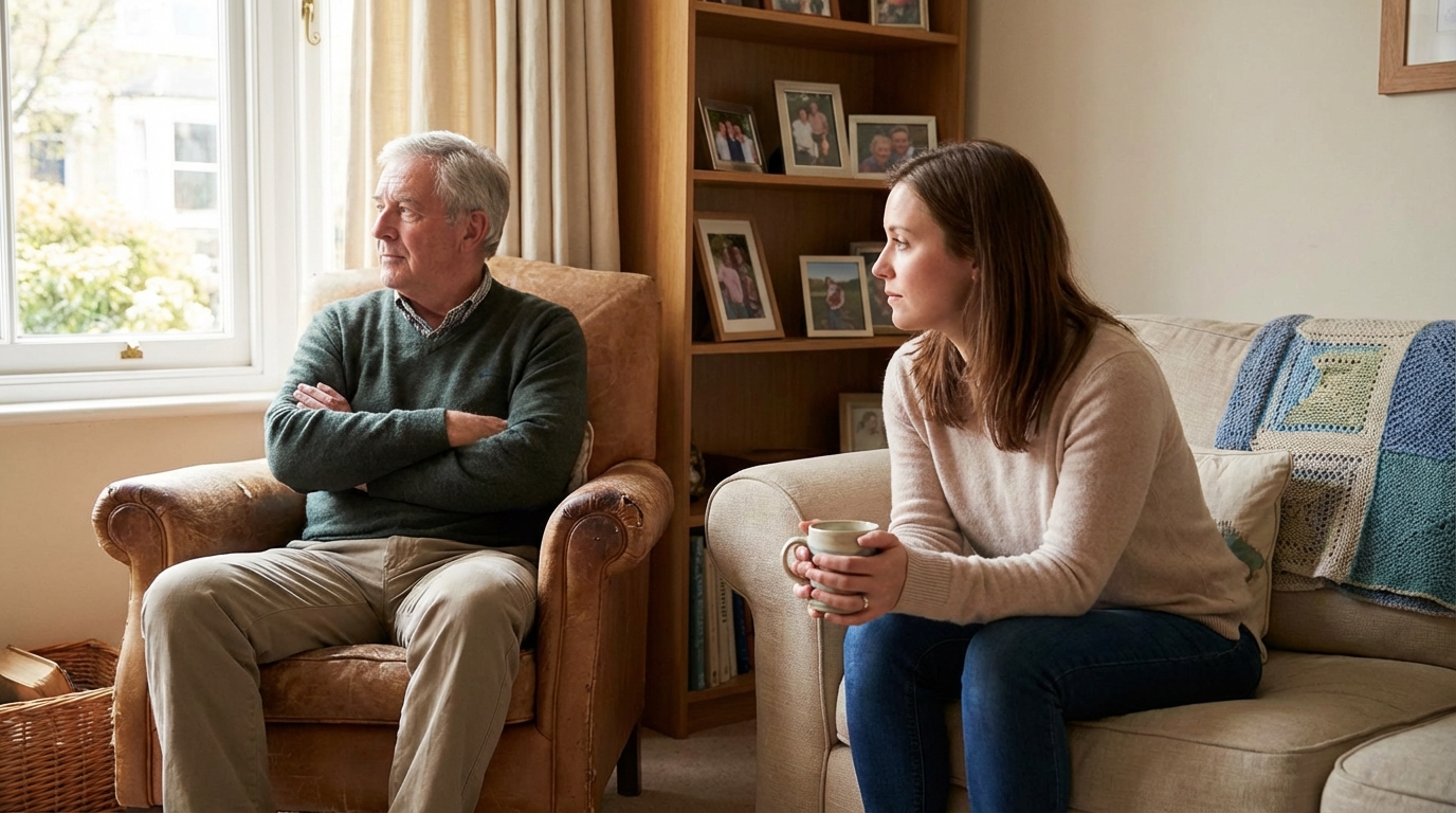 Meu pai não quer sair de casa: como lidar com a recusa do idoso em aceitar ajuda?