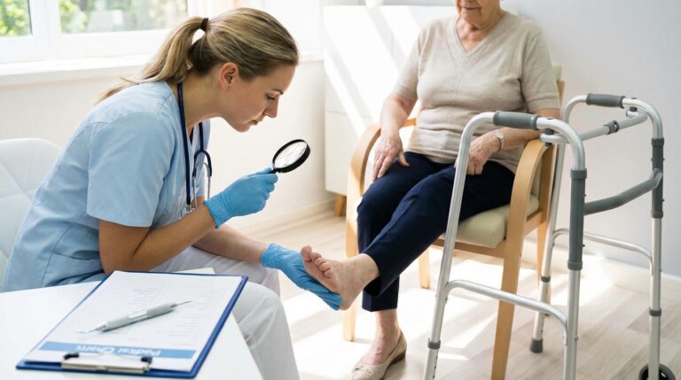 A Importância do Podólogo no Cuidado com o Pé Diabético e a Mobilidade do Idoso