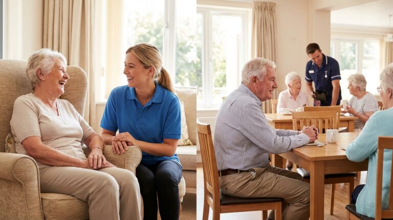 Casa de repouso ou cuidador particular