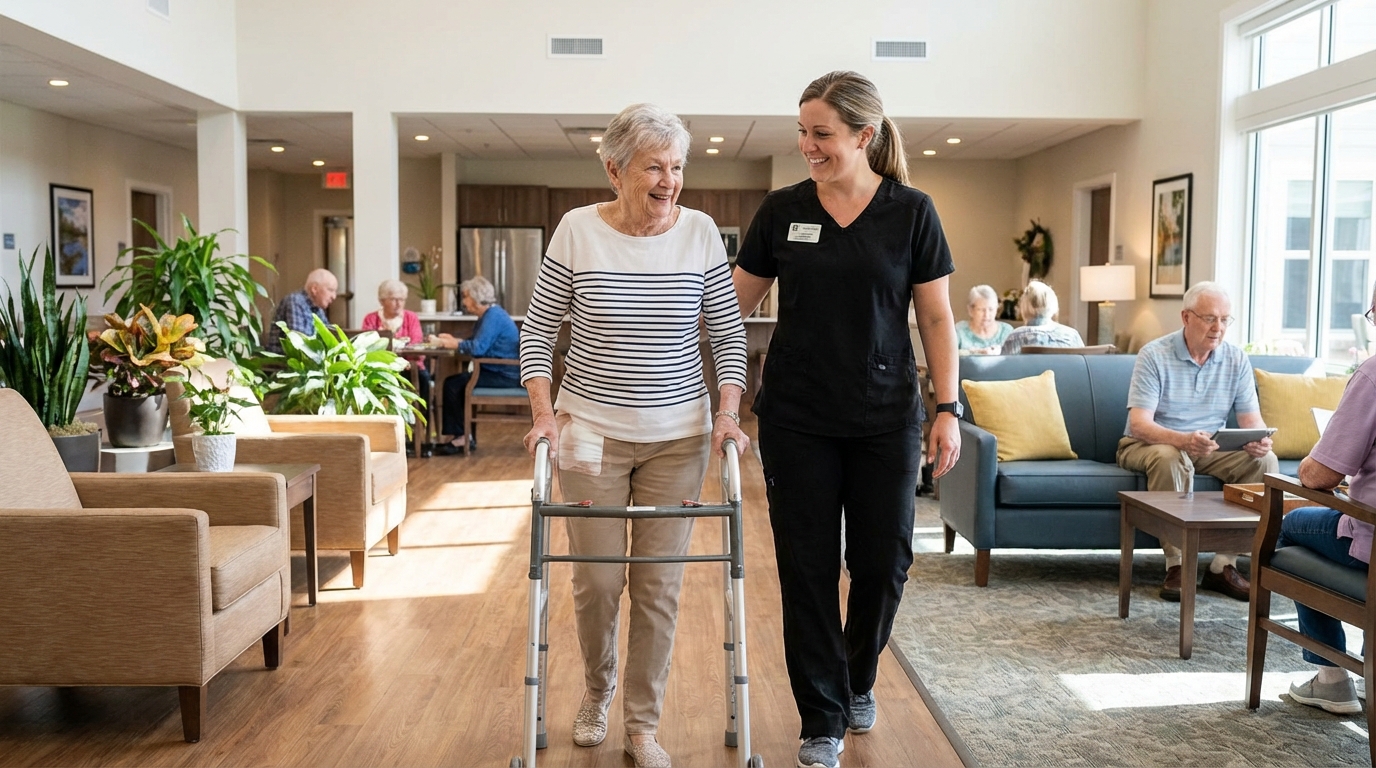 Como o Residencial Sênior Pode Auxiliar na Recuperação de uma Cirurgia de Quadril