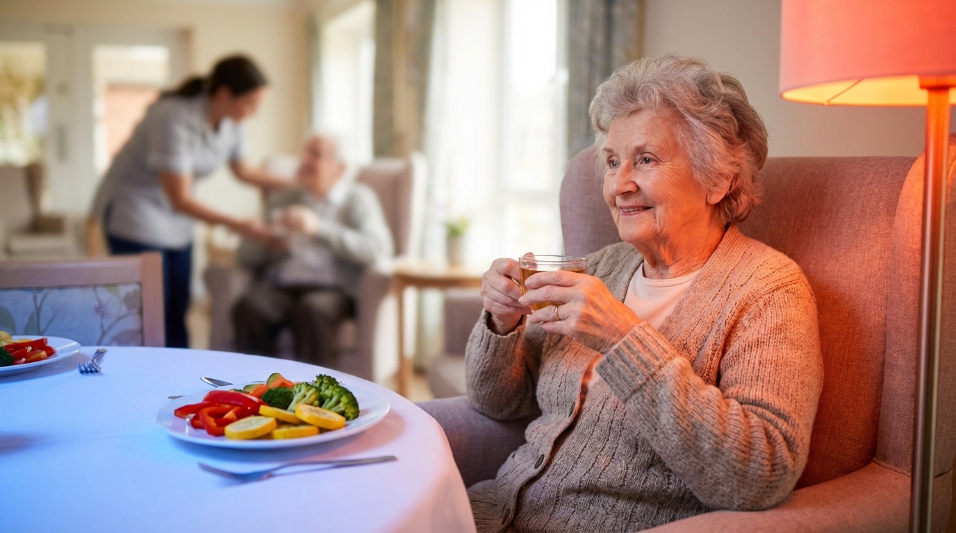 Cromoterapia no Cuidado Geriátrico: Como as Cores Influenciam o Apetite e o Relaxamento