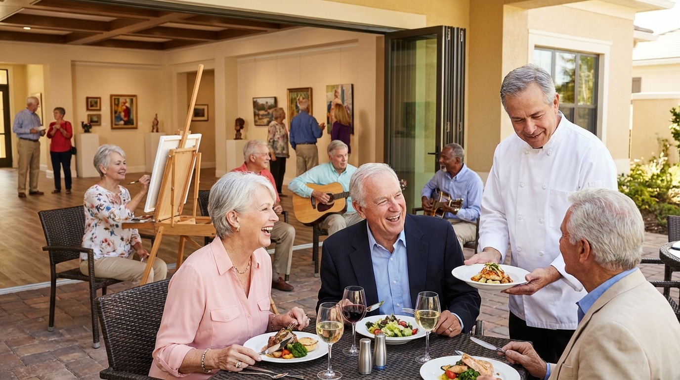 Gastronomia, Lazer e Cultura: O Dia a Dia Vibrante que Seu Idoso Merece (Agende uma Visita!)