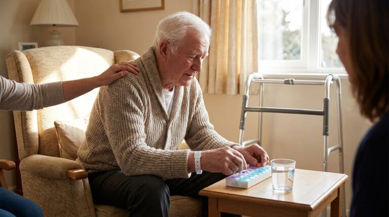 Idoso após internação: sinais de que precisa de acompanhamento.