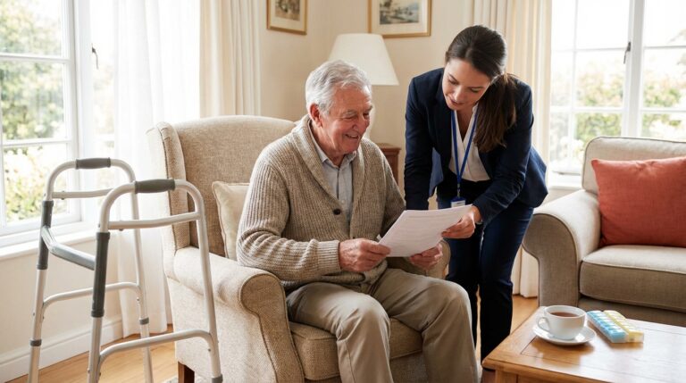 Idoso atendido no Hospital São Cristóvão: cuidados após alta.