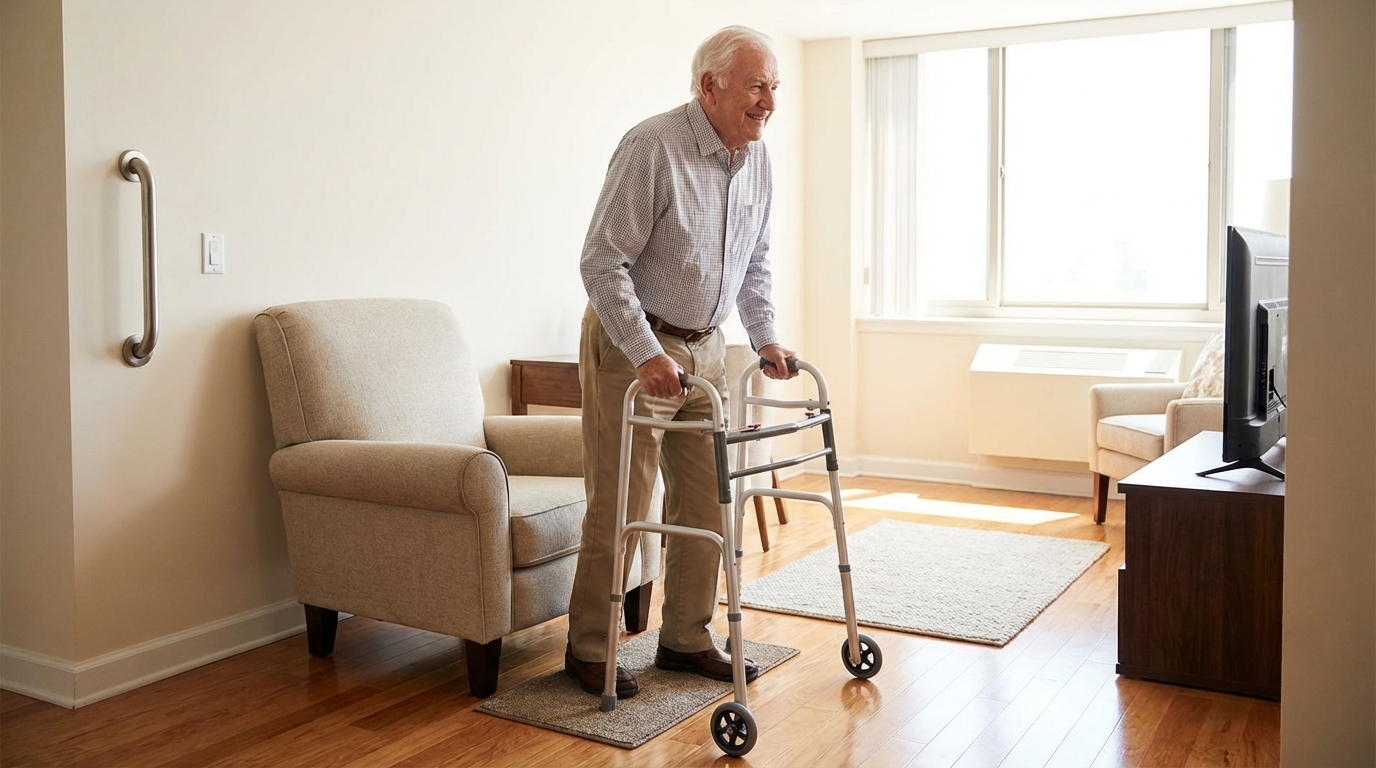 Idoso em apartamento: como garantir segurança no dia a dia?