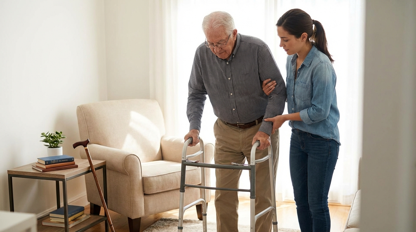 Idoso internado e voltou para casa: como evitar novas quedas?