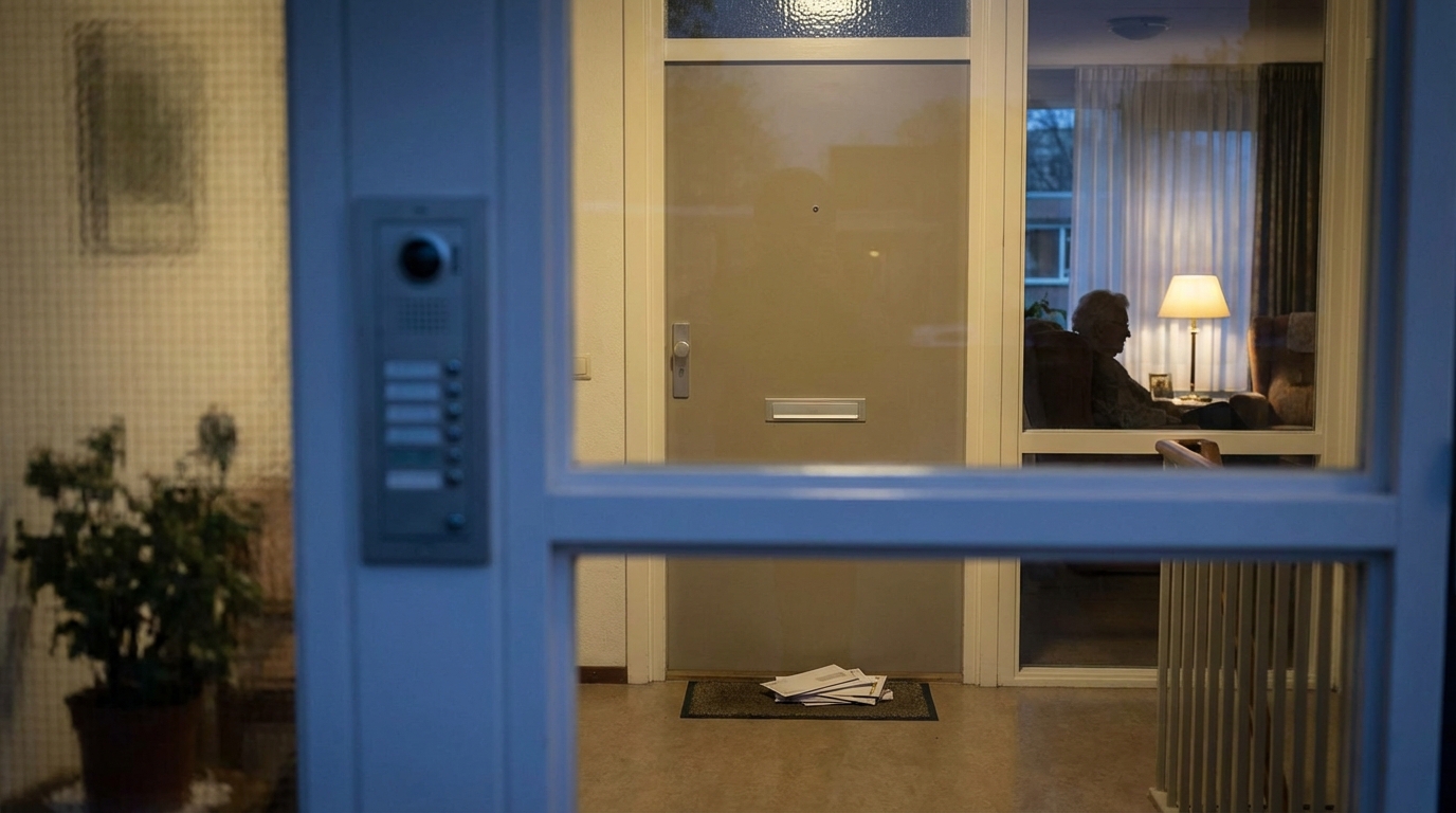 Idoso sozinho em apartamento: sinais que os vizinhos percebem primeiro.