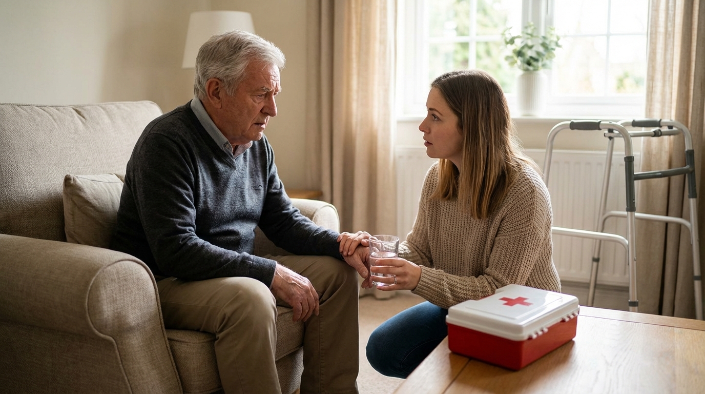 Meu pai caiu dentro de casa: o que fazer nas primeiras horas?