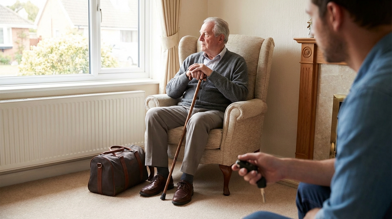Meu pai saiu do hospital: devo deixar ele sozinho?