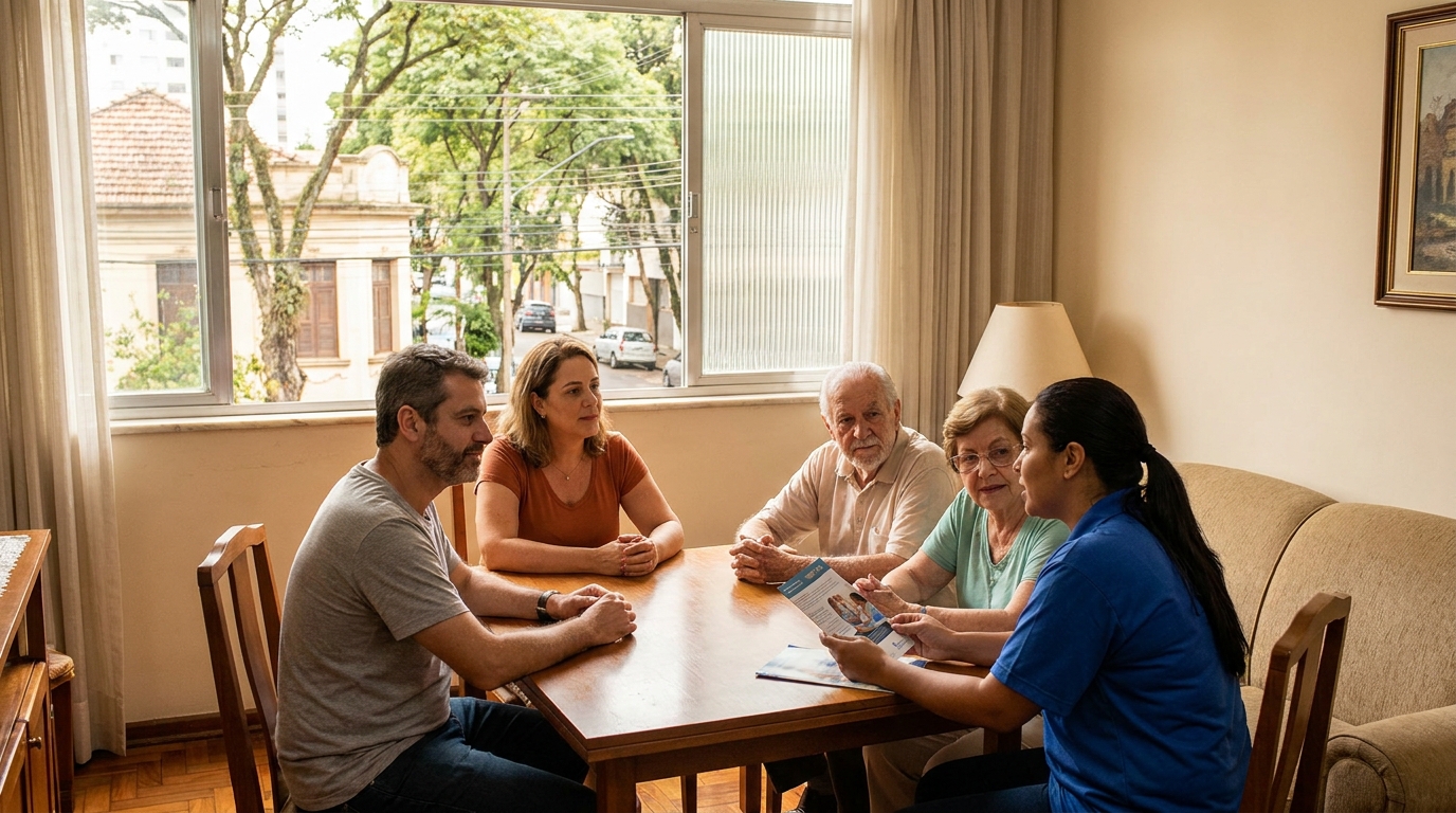 Famílias da Mooca que buscam cuidados para idosos