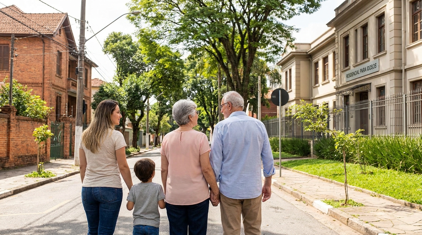 Famílias da Mooca que buscam ILPI para cuidar de seus idosos