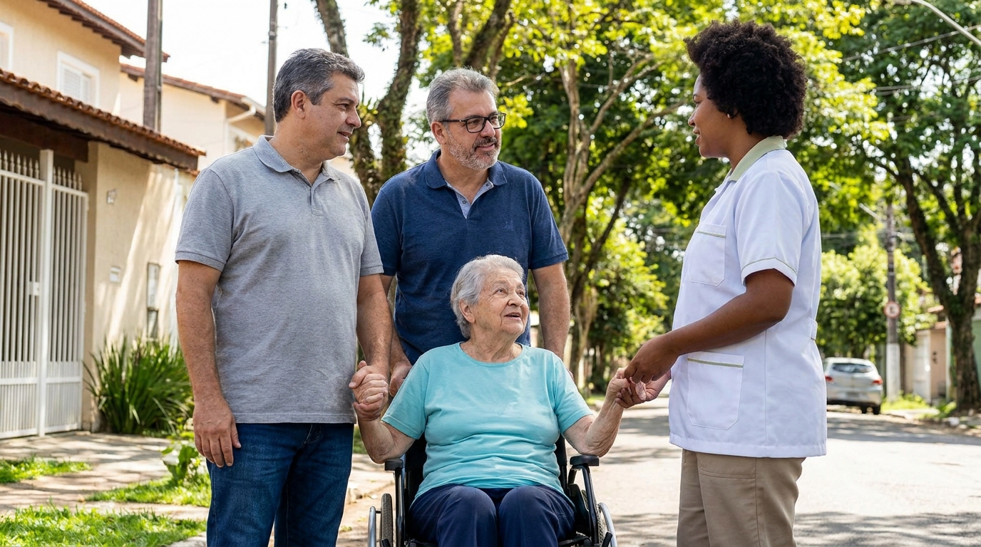 Famílias da Vila Regente Feijó que buscam cuidados para idosos