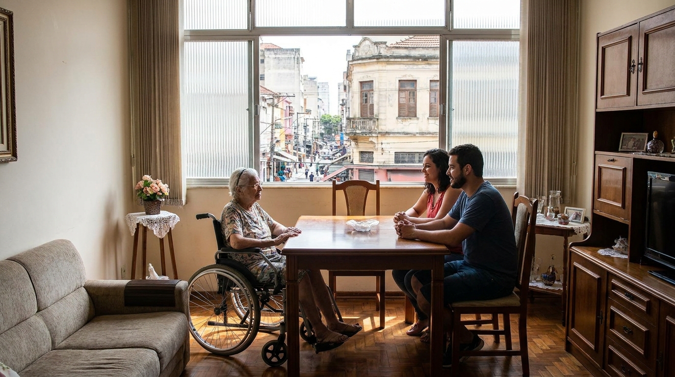 Famílias do Brás que buscam cuidados para idosos