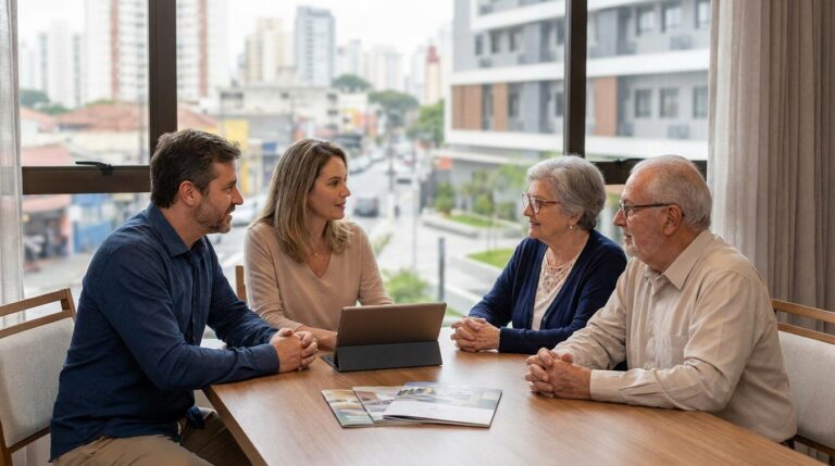 Famílias do Brás que buscam residência sênior especializada
