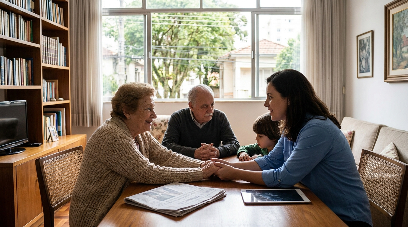 Famílias do Ipiranga que buscam cuidadores para idosos