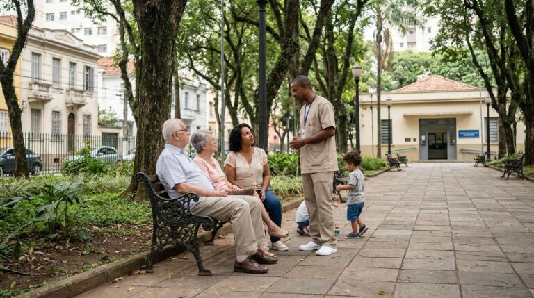 Famílias do Parque da Mooca que buscam cuidados para idosos