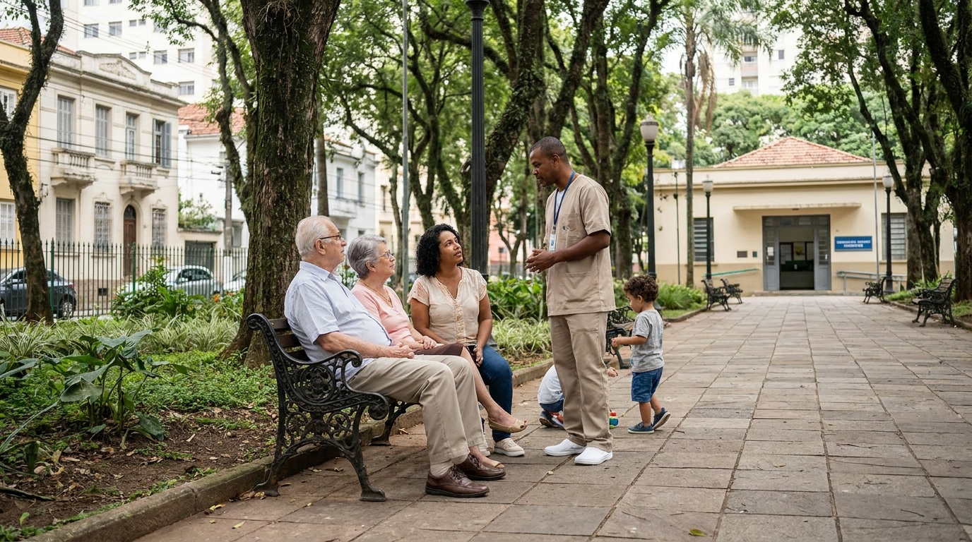 Famílias do Parque da Mooca que buscam cuidados para idosos